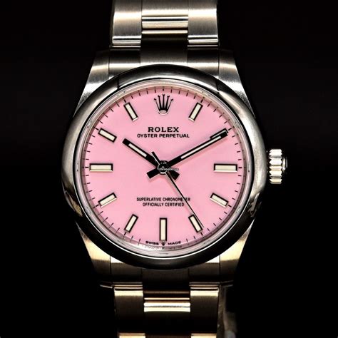 rolex oyster perpetual date pink dial|rolex oyster perpetual date precio.